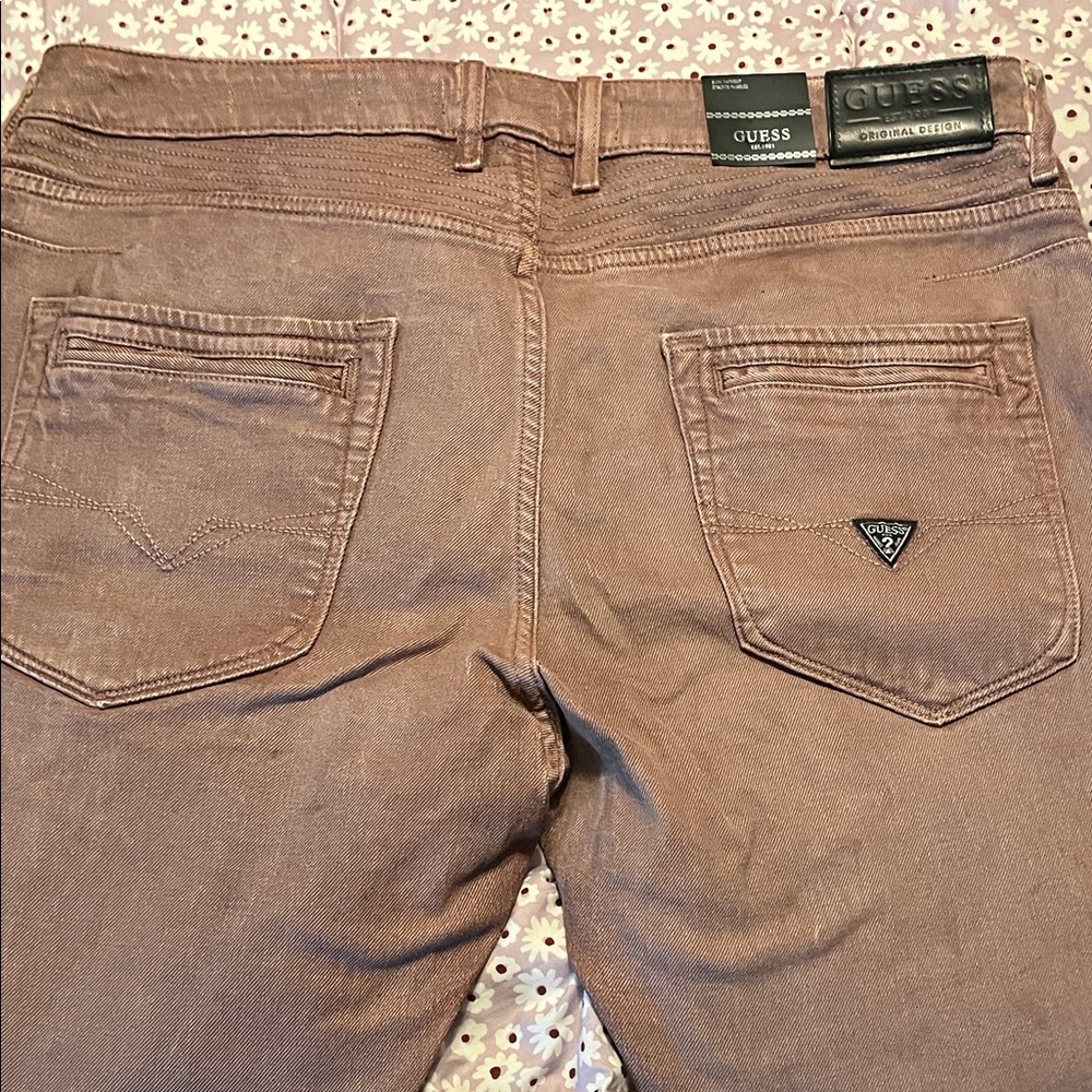 GUESS Men's Tan Slim Jeans